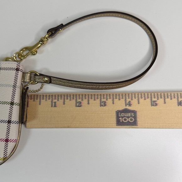Coach | Peyton Heritage Tattersall Multicolor Wristlet Pouch - Picture 8 of 10